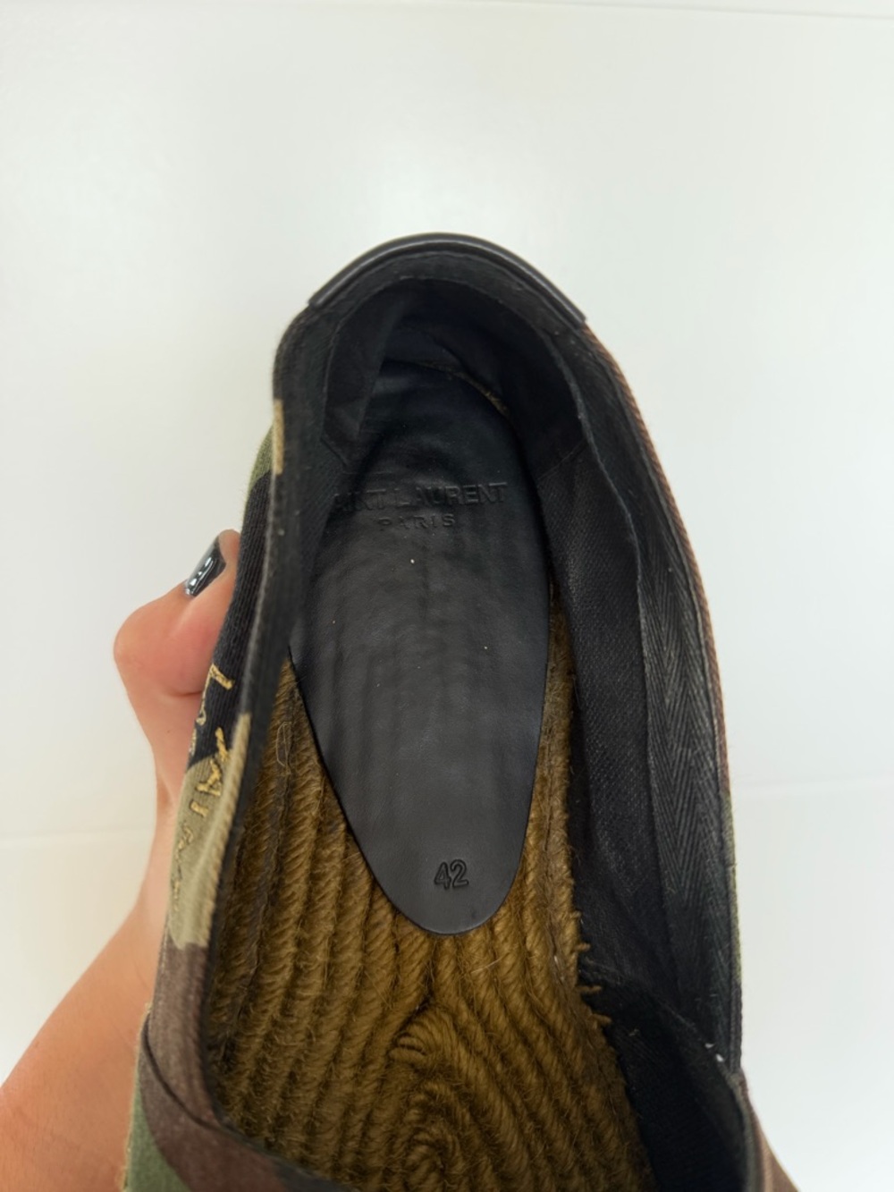 Saint Laurent Camouflage Espadrilles - Picture 6 of 6